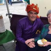 The late Anna Turakhia with her son, Keran, the Samosa Wallah