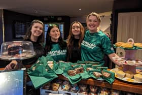 Bryony Mundin (right) with some of her team at The Regal who are raising funds for Macmillan Cancer Support