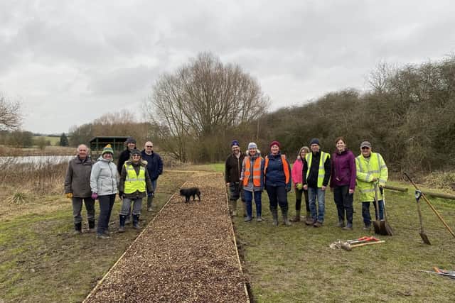 Volunteer members from the Friends of Melton Country Park