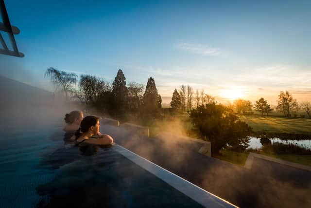 The spectacular Infinity Pool at Ragdale Hall Spa
