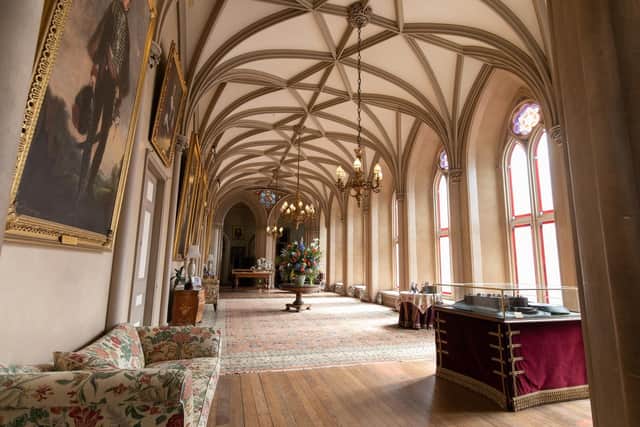The ballroom at Belvoir Castle