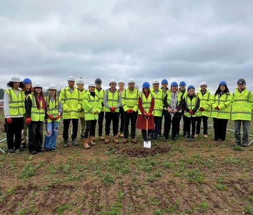 The 'ground breaking' ceremony at the site of the £18M agri-tech centre at Brooksby college campus