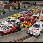 A slot car race track at Melton Model Club