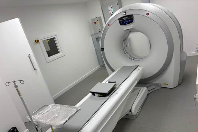 The new CT scanner which will be available at MSK Vets
