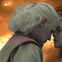 Daemon Targaryen (Matt Smith) and Rhaenyra Targaryen (Emma D'Arcy) in House of the Dragon, HBO