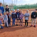 Youngsters at Melton Tennis Club's Saturday session.