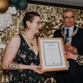 Black Dragon Games receive their Business of the Year award from Mayor of Melton, Councillor Jim Adcock