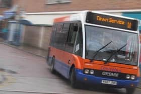A Centrebus Melton service turns out of Windsor Street