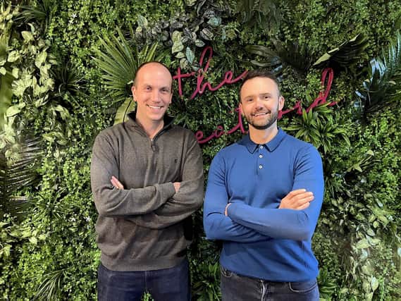 From left, entrepreneurs Richard Marriott and Simon Penson.