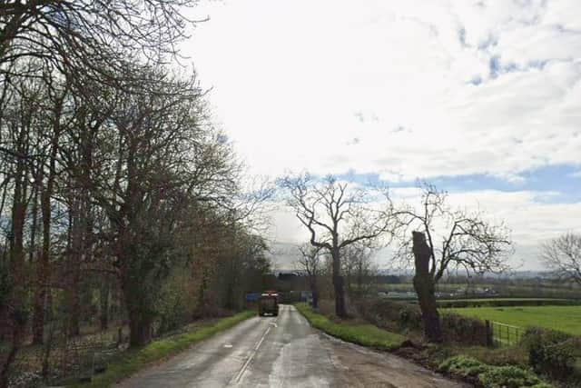 Ratcliffe Road at Thrussington - the scene of a serious road collision IMAGE Google StreetView