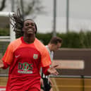 Thabang Dube - chipped Lincoln keeper for goal number three. Picture by MW Photography.