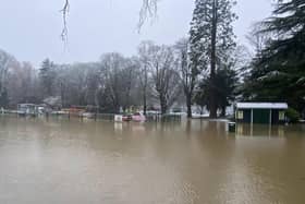 The flooded Play Close Park and New Park in Melton Mowbray back in January this year
