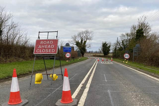 The A606 road closure between Burton Lazars and Melton Mowbray