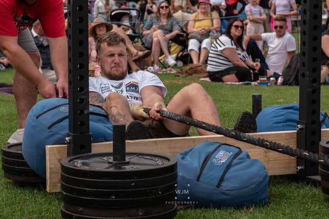 One of the strength events at Power in the Park 2024 in Melton Mowbray IMAGE WJM Photography