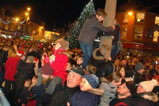 The Melton Christmas lights switch-on back in 2017 - free buses will be put on for this year's switch-on on Friday