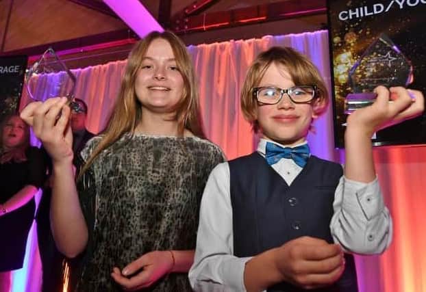 Rupert Brooke with Anfisa Denysenko after they were named Child/Young Person of Courage winners at the Melton Times Best of Melton Awards last year