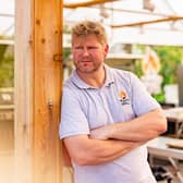 Former Test cricket star Matthew Hoggard pictured at his barbecue school