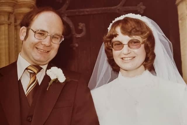 Derek and Marilyn Cragg on their wedding day in 1978