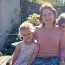 Trisha Enderby with her grandchildren, Harry and Matilda, ahead of fundraising skydive