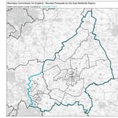 The proposed new Melton and Syston Parliamentary constituency boundary