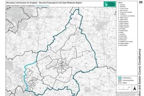 The proposed new Melton and Syston Parliamentary constituency boundary