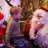 Santa in his grotto last year at Belvoir Castle's Retail Village