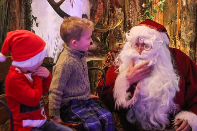 Santa in his grotto last year at Belvoir Castle's Retail Village