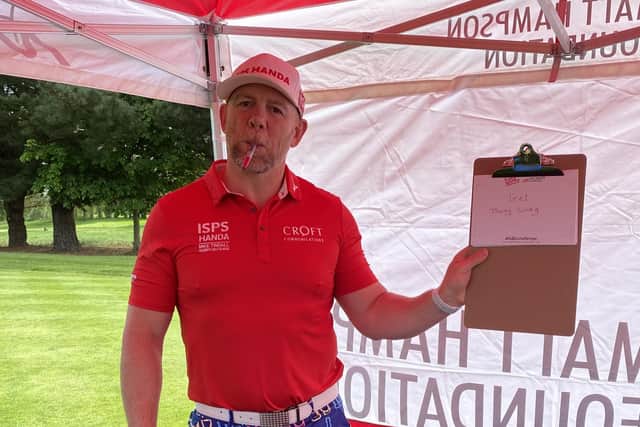 Mike Tindall's entry in the Matt Hampson fundraiser