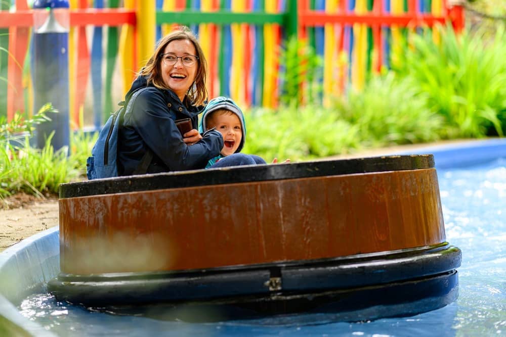 Families at Sundown Adventureland