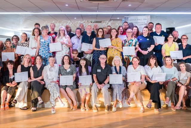 The beneficiaries from last year's Ragdale Hall Community Chest at the cheque presentation evening at the spa PHOTO Adam Shaw