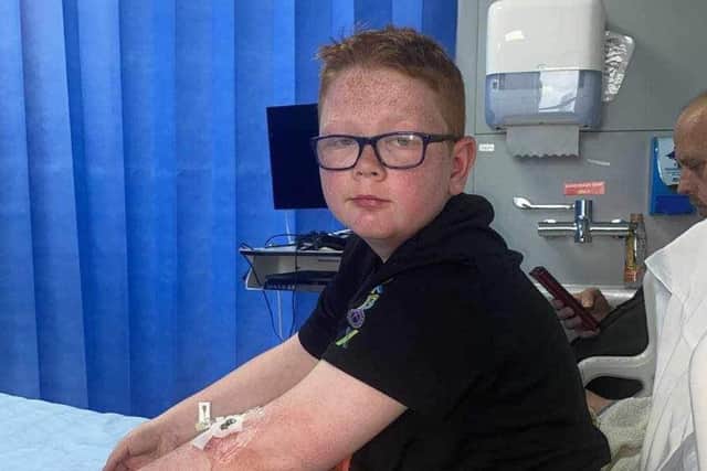 Rocco Worthington pictured during one of his many hospital visits