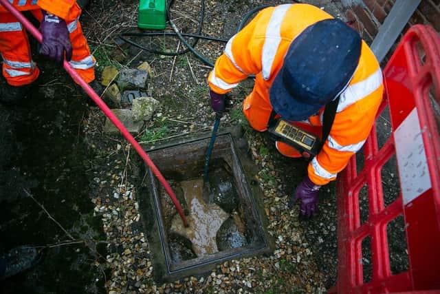 Severn Trent team clearing blockages