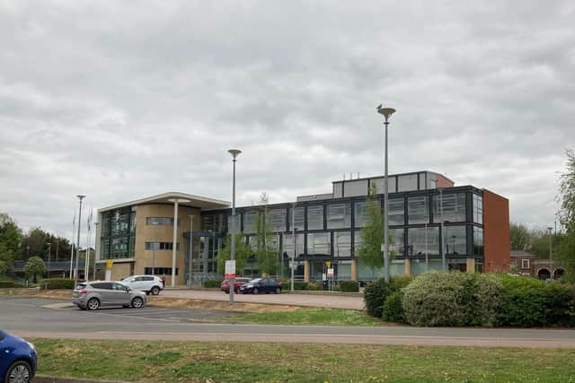 Melton Borough Council offices, on Parkside, Melton Mowbray