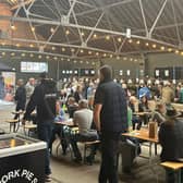 Drinkers enjoying last year's Melton Beer Cider and Gin Festival at the Stockyard