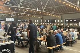 Drinkers enjoying last year's Melton Beer Cider and Gin Festival at the Stockyard