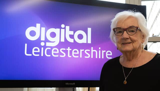 Councillor Pam Posnett launches the GigaBit digital revolution in Leicestershire