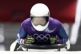 Amelia Coltman during training at Milano Cortina. Photo by Richard Heathcote/Getty Images.
