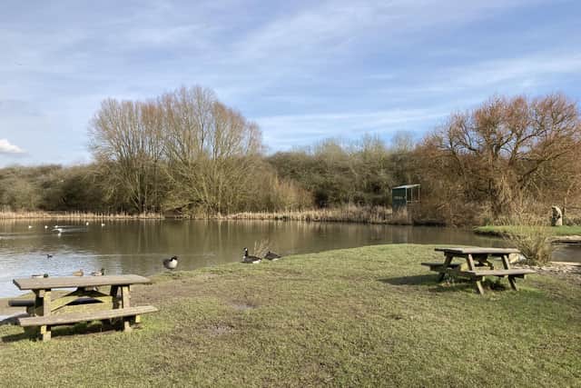 The location of the new bird hide at Melton Country Park