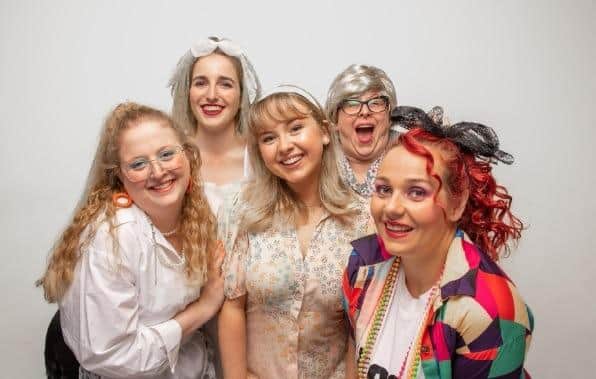 Cast members of The Wedding Singer at the Market Tavern in Melton