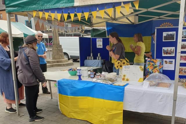 Ukraine Independence Day celebrated with a fundraising stall at Melton
