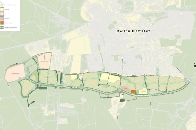 The route of the proposed south link to Melton's MMDR which is not viable to build at present according to a new council report