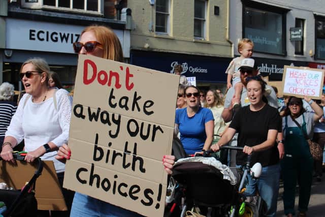 Birth centre supporters in Melton last summer