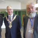 From left, Danny Lawrence BEM (CMA and Gateway 978 Basildon); Councillor Jim Adcock (Melton Mayor); Patrick McCracken (103 The Eye executive director) at the summer gathering