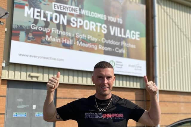 Olympic medallist Richard Kilty opens the new leisure facilities at Melton Sports Village