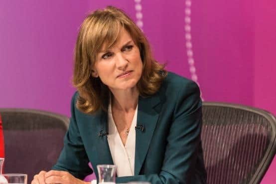Fiona Bruce, the host of Question Time