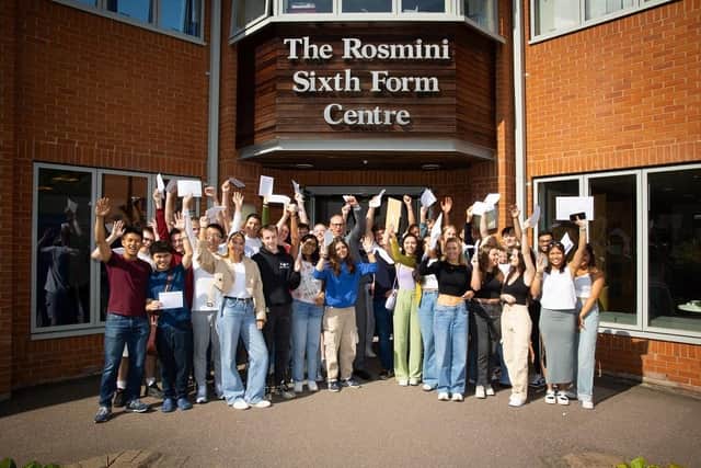 Ratcliffe College students celebrate their A-level results