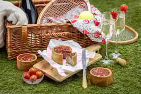 Limited edition Strawberry and Prosecco Pork Pie produced in Melton