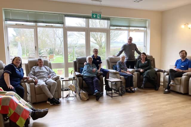 The new 'rise and recline' chairs at Dove Cottage Day Hospice at Stathern
