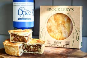The new Brockleby's Dove Cottage Pie, which is raising funds for the hospice