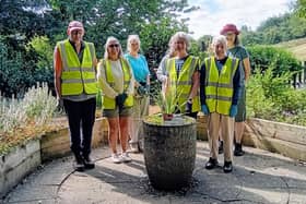 Melton In Bloom volunteers working in the Sensory Garden at Melton Country Park